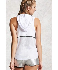 Forever 21 Active Mesh-Back Hoodie