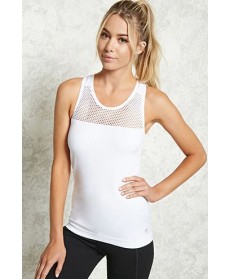 Forever 21 Active Mesh Racerback Tank Top
