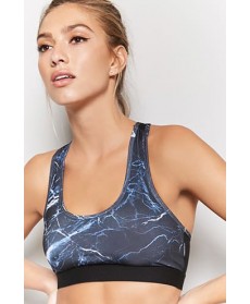 Forever 21 High Impact - Abstract Sports Bra