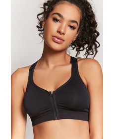 Forever 21 Low Impact - Zippered Sports Bra
