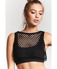 Forever 21  Active Mesh Crop Top