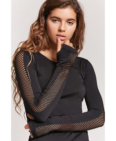 Forever 21 Active Mesh-Panel Top