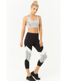 Forever 21  Active Textured Dot Colorblock Leggings