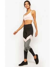 Forever 21  Active Colorblock Panel Leggings