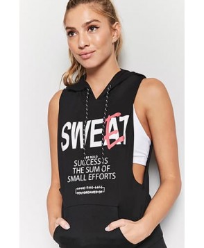 Forever 21 Active Sweat Hooded Top