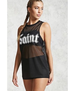 Forever 21 Active Saint Graphic Tank Top