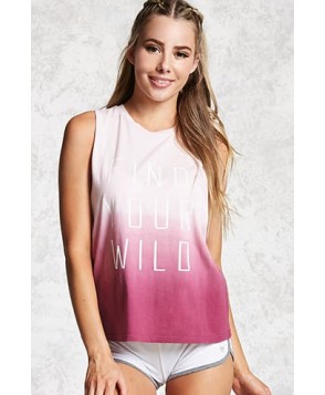 Forever 21 Active Ombre Tank Top