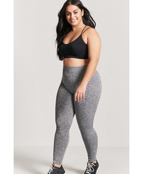 Forever 21  Plus Size Active Marled Leggings