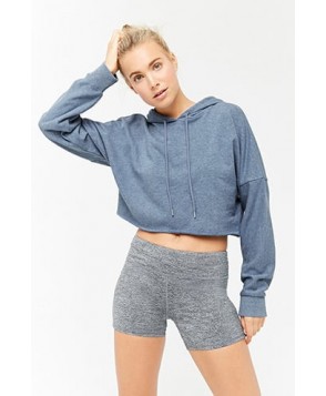 Forever 21 Active Hooded French Terry Top