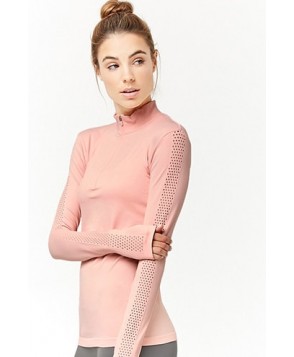 Forever 21  Active Perforated-Sleeve Top
