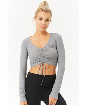 Forever 21  Active Ribbed Knit Crop Top