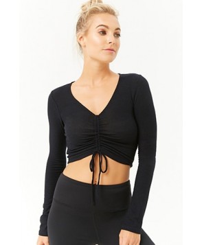 Forever 21  Active Ruched Crop Top
