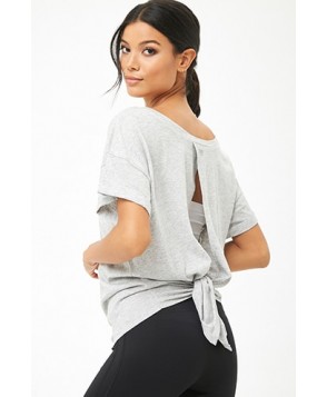 Forever 21  Active Self-Tie Cutout Back Tee