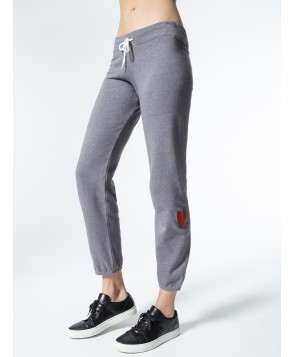 Carbon38 Vintage Sweats w/ Embroidered Heart