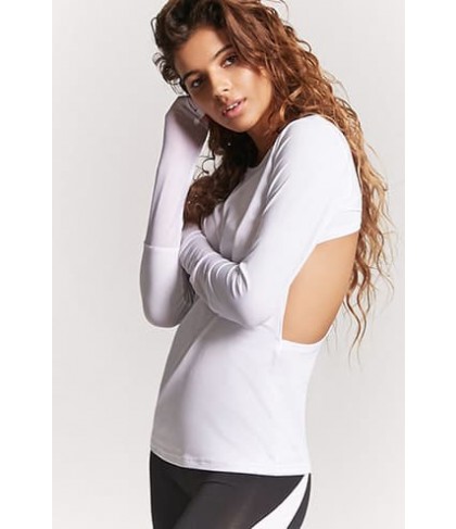 Forever 21 Active Mesh-Panel Racerback Top