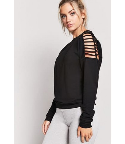 Forever 21 Active Ladder Cutout Top