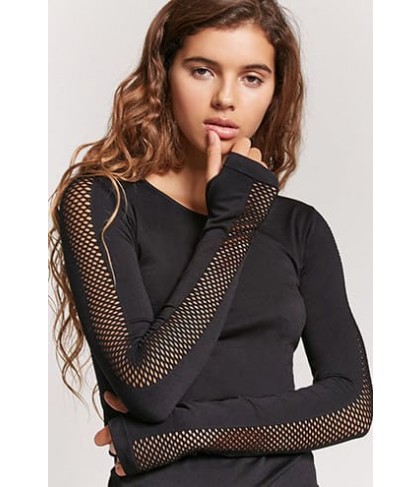 Forever 21 Active Mesh-Panel Top