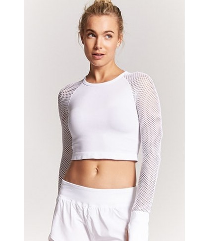 Forever 21  Active Sheer Mesh Top