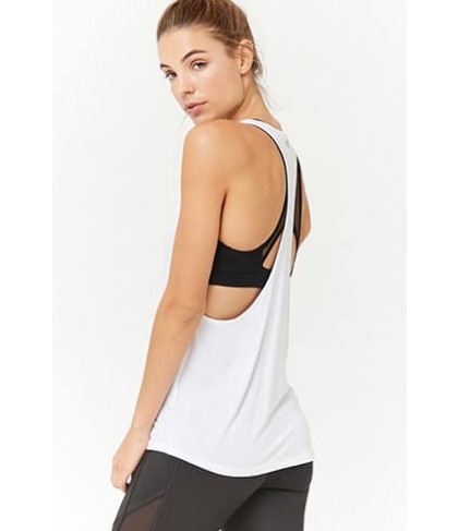 Forever 21 Active Heathered Racerback Tank Top