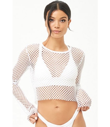 Forever 21  Active Sheer Netted Top