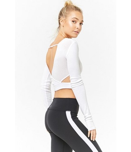 Forever 21  Active Ribbed Cutout Top