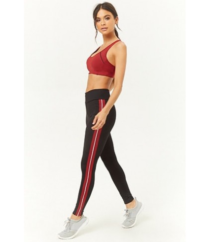 Forever 21  Active Contrast Piping & Trim Leggings