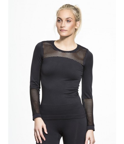 Carbon38 The Seamless Mesh Top