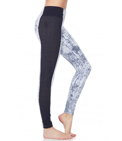 Blue Life Fit Perforated Contrast Legging