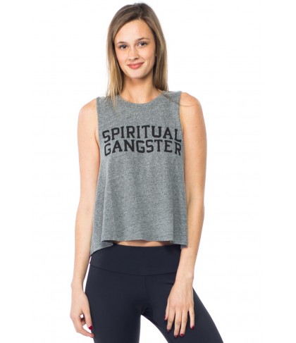 Spiritual Gangster SG Varsity Logo Crop Tank